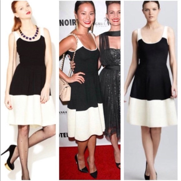 Kate Spade Constance dress black cream euc - Picture 3 of 8